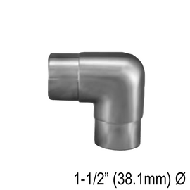 [E38.1] Coude pour main courante 38,1 mm - Fixe 90° (BS, MBL)