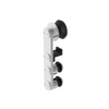 [LAGRO] Kit de porte de douche coulissante - Série LAG - Roulette de porte - Inox poli
