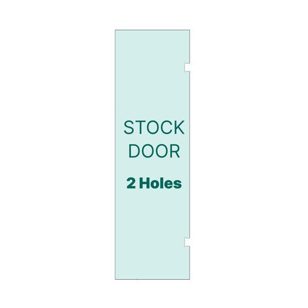 [SD28X76-2H] Shower Stock Door - 6" x 6" Handle  (Size: 28")