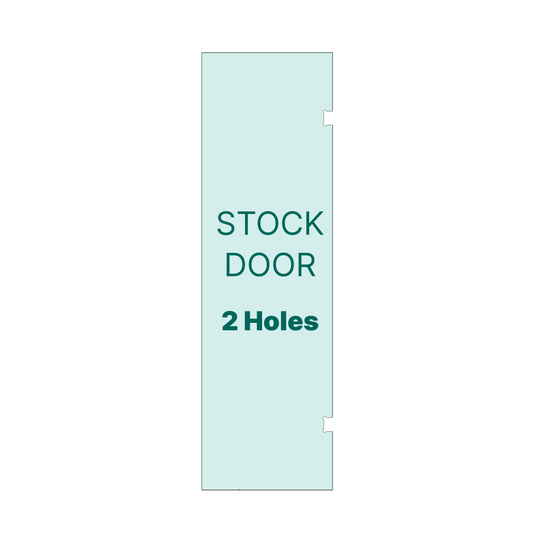[SD26-2H] Shower Stock Glass - 6" x 6" Handle  (Size: 26")