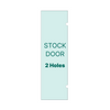 [SD28X76-2H] Shower Stock Door - 6" x 6" Handle  (Size: 28") - 28X76-2H