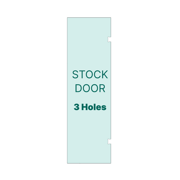 [SDH24X80-3H818] Porte de douche standard - 3 trous - 80 po x 24 po avec charnière Jennifer et découpe combinée pour poignée porte-serviettes 8 x 18 po