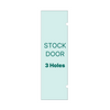 [SDH24X80-3H818] Porte de douche standard - 3 trous - 80 po x 24 po avec charnière Jennifer et découpe combinée pour poignée porte-serviettes 8 x 18 po - 24X80-3H818