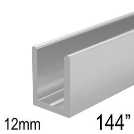 Shower U Channel for 12mm Glass (144