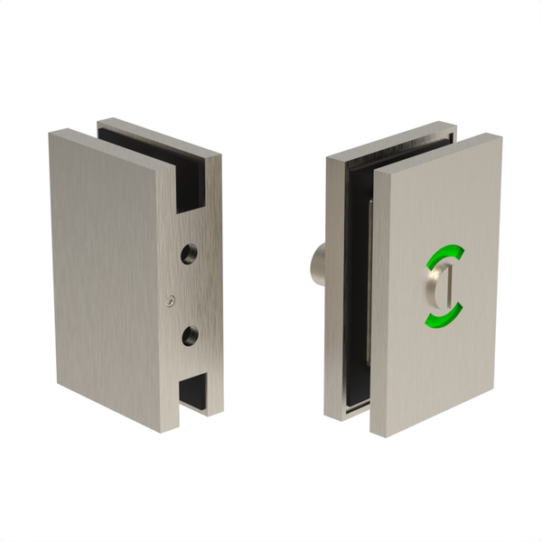 [GTDLGM] Serrure de porte en verre de salle de bain - Bouton tournant