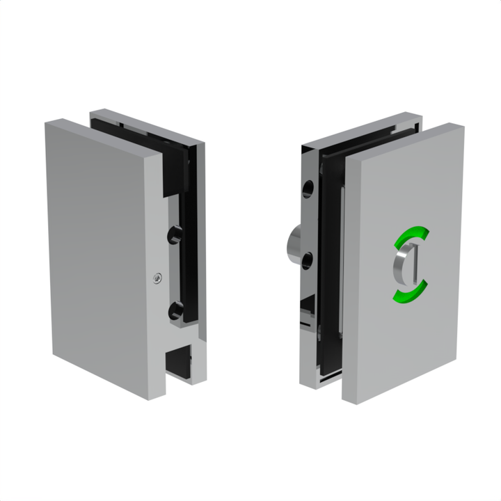 [GTDLGM] Washroom Glass Door Lock - Thumbturn