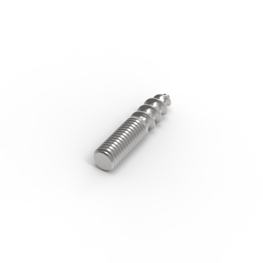 [HB114112] Boulon à filetage machine 19 mm / filetage tire-fond 18 mm (longueur 38 mm)