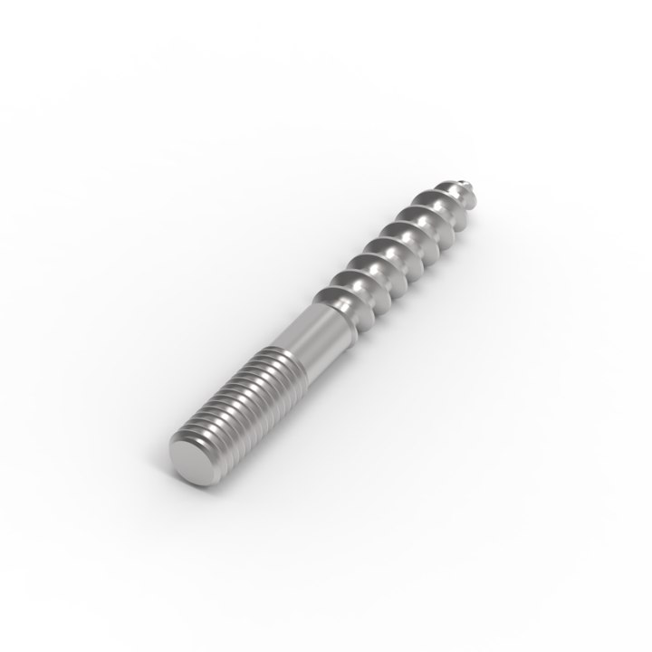 [HB114212] Hanger Bolt - 20mm Machine / 35mm Lag Thread (65mm Long)