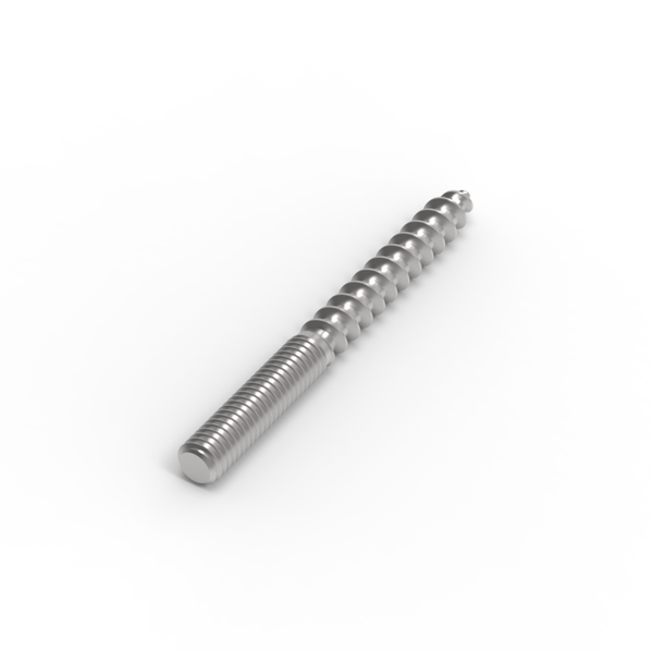 [HB34212] Hanger Bolt - 25mm Machine / 38mm Lag Thread (64mm Long)