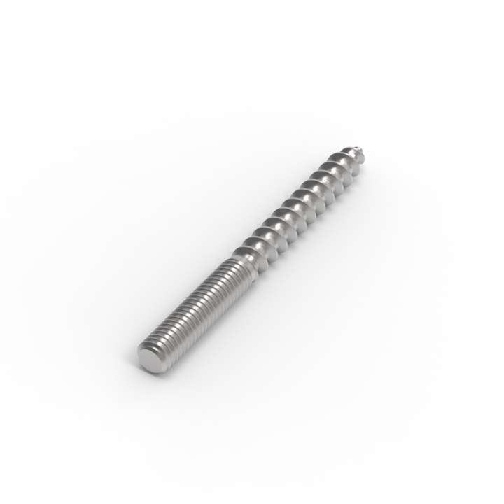 [HB34212] Hanger Bolt - 25mm Machine / 38mm Lag Thread (64mm Long)