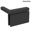 [HDCARA05L] Shower Pivot - Square Heavy Duty - Top or Bottom, Offset (Left)