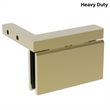 [HDCARA05L] Shower Pivot - Square Heavy Duty - Top or Bottom, Offset (Left)