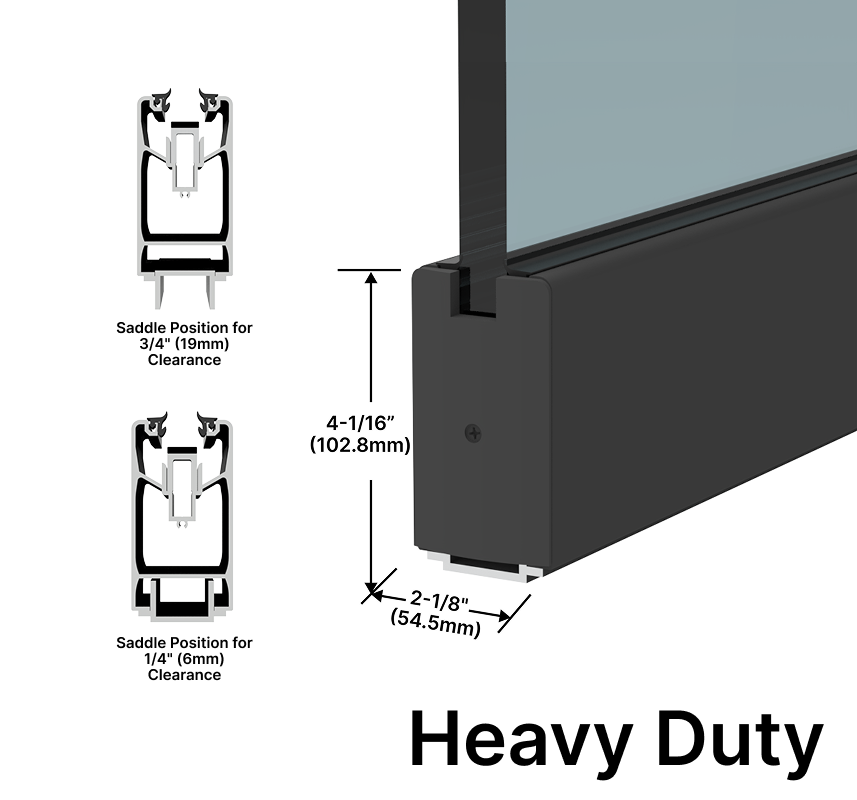 [HDDLUX4SL120] Heavy Duty Sidelite Rail - 4