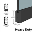 [HDDLUX4SL120] Heavy Duty Sidelite Rail - 4" - 120" (10ft) Length