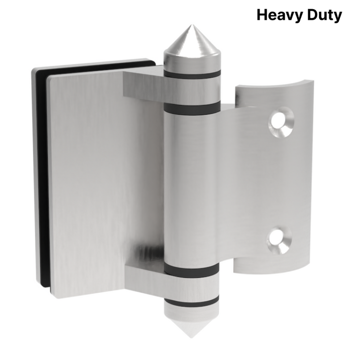 [HDIVE90RHD] Pool Fence Hardware - Hinge - Glass to Round Post (Heavy Duty)