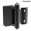 [HDIVE90RHD] Pool Fence Hardware - Hinge - Glass to Round Post (Heavy Duty)