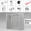 [HDTQ78] Ensemble de porte de douche coulissante - Série Tranquility - Robuste