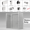 [HDTQ78] Ensemble de porte de douche coulissante - Série Tranquility - Robuste - Inox poli
