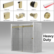 [HDTQ78] Ensemble de porte de douche coulissante - Série Tranquility - Robuste