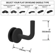 [HRB3X2] Support de main courante - Montage sur verre - 3X2" avec selle plate (BS, MBL)