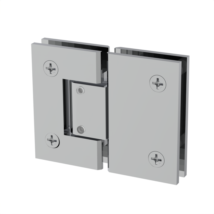 [JEN380] Shower Hinge - Square Regular Duty - Glass Mount, Adjustable