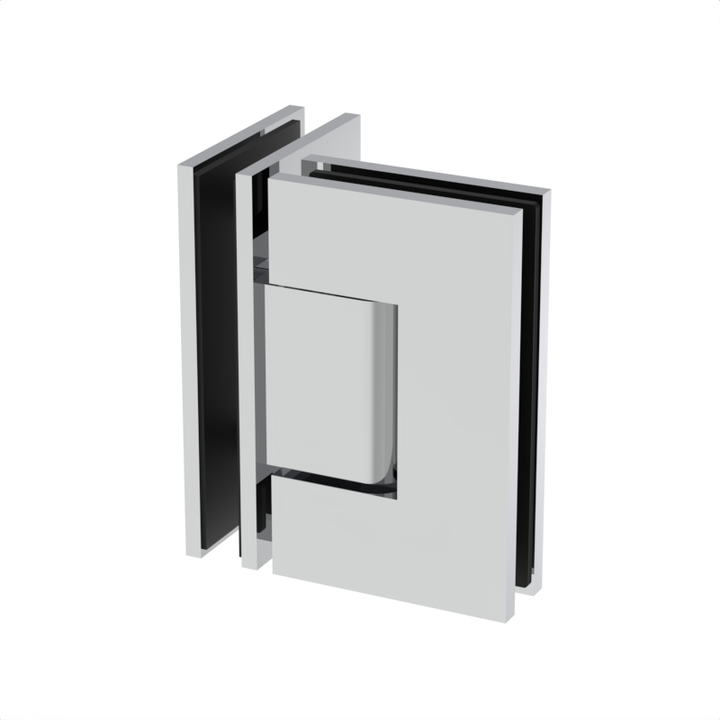 [JEN092] Shower Hinge -  Square Regular Duty - Glass to Glass 90°