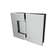 [JEN180] Shower Hinge - Square Regular Duty - Glass Mount 180°