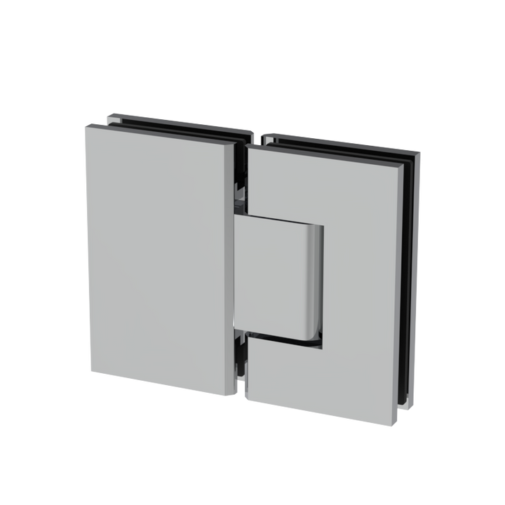 [JEN180] Shower Hinge - Square Regular Duty - Glass Mount 180°