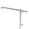 [L8X18] Ensemble poignée de douche/barre porte-serviettes - 8" x 18" - Style échelle - Chrome
