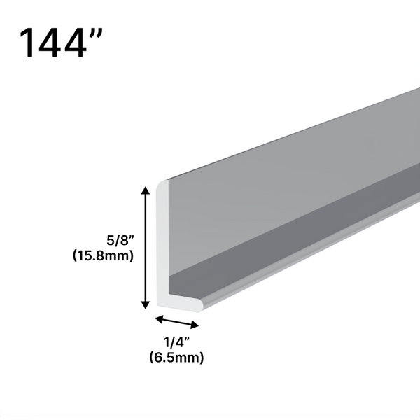[LC1/4-144] Mirror L & J Channels - 5/8" - 144" Length