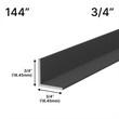 [LC3/4-144] Profilés en L miroir - Longueur 3/4" - 144"