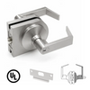 [LH5X45CLRM] Serrure centrale abordable - Serrure à levier et loquet pour salle de classe - Acier inoxydable brossé