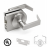 [LH5X45PAS] Serrure centrale abordable - Serrure à levier et loquet pour passage - Acier inoxydable brossé