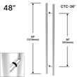 LP commercial 48" (36" CTC) - B2B (BS, PS, MBL, SB)