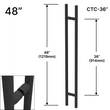 LP commercial 48" (36" CTC) - B2B (BS, PS, MBL, SB)
