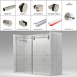 [LUNA78] Kit de porte de douche coulissante - Série Luna