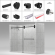 [LUNA78] Kit de porte de douche coulissante - Série Luna