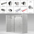 [LUNA78] Kit de porte de douche coulissante - Série Luna