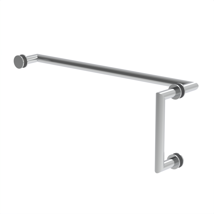 [M6X18] Ensemble poignée de douche/porte-serviettes - 6" x 18" - En onglet