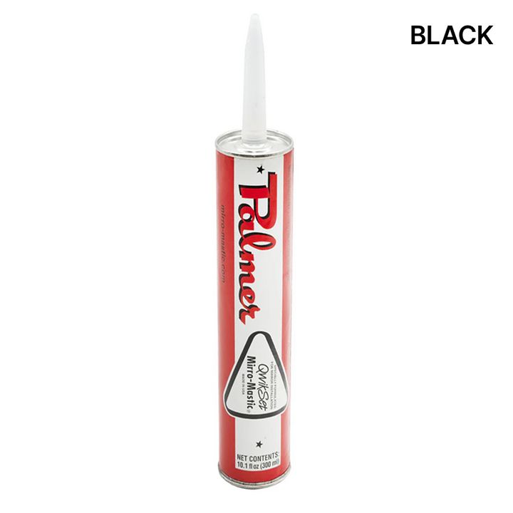 [MASTIC-QWIKSET] Cleaners & Sealants - Mirro-Mastic QwikSet 10.1 oz Cartridge (Black)