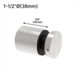 [MDSO] Adj. multidirectionnel. Entretoise - 1-1/2" Ø˜ X 1-1/2" Hauteur de base - Duplex 2205 (BS)
