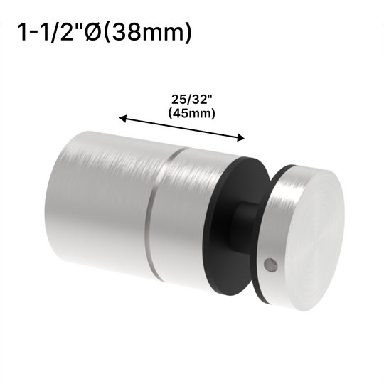 [MDSO] Adj. multidirectionnel. Entretoise - 1-1/2" Ø˜ X 2" Hauteur de base - Duplex 2205 - Ronde (BS)