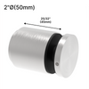 Entretoise [MDSO2X2] - 2" Ø x 2" Hauteur de base - Duplex 2205 - Inox brossé - Duplex 2205