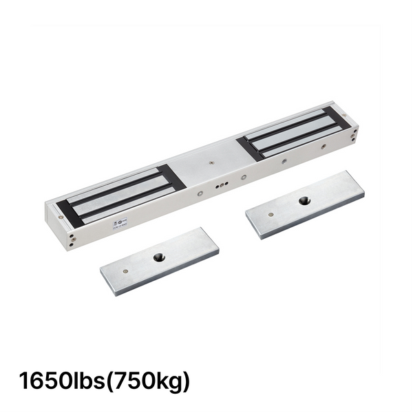 [ML1650D(LED)] Double Door Magnetic Lock with LED & Signal - For 1650lbs (750kg) X 2