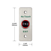 [MLBTNIR] Bouton de sortie à capteur infrarouge avec LED (acier inoxydable) 35 mm X 90 mm - X1