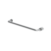 [R18KNOB] Ensemble poignée de porte et porte-serviettes contemporains - 18 po - Chrome