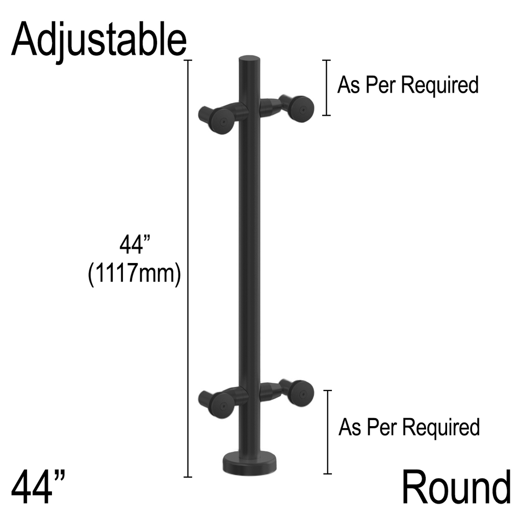 [RPROARM-44ADJ] Double Arm Post - 44
