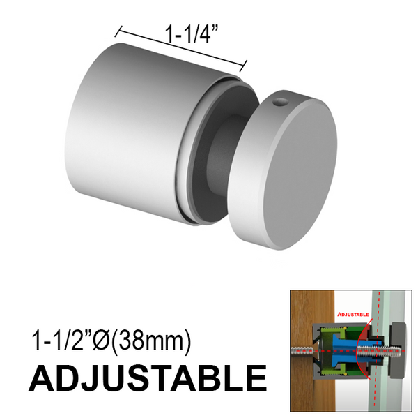 [RDARC1.5X1.25] Standoff - 1-1/2" Ø˜ X 1-1/4" Base Height - SS316 - Round