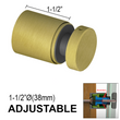 Entretoise série Arc - 1-1/2" Ø X 1-1/2" hauteur de base - SS316 - Ronde (BS, MB, SB)