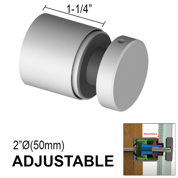 [RDARC2X1.25] Standoff - 2" Ã˜Ëœ X 1-1/4" Base Height - Round - SS316